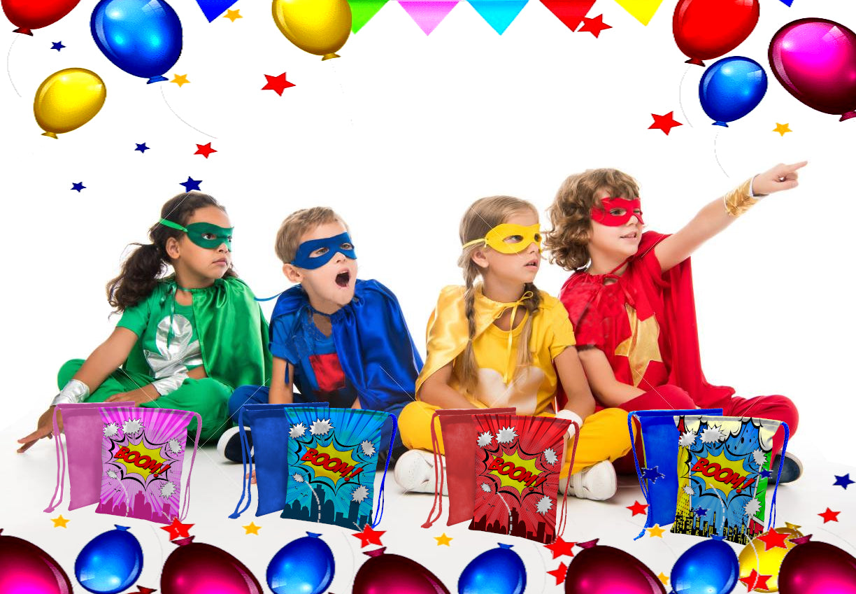 Paquete de 35 Costalitos Surtidos Super Hero - Héroes Día del niño y fiestas